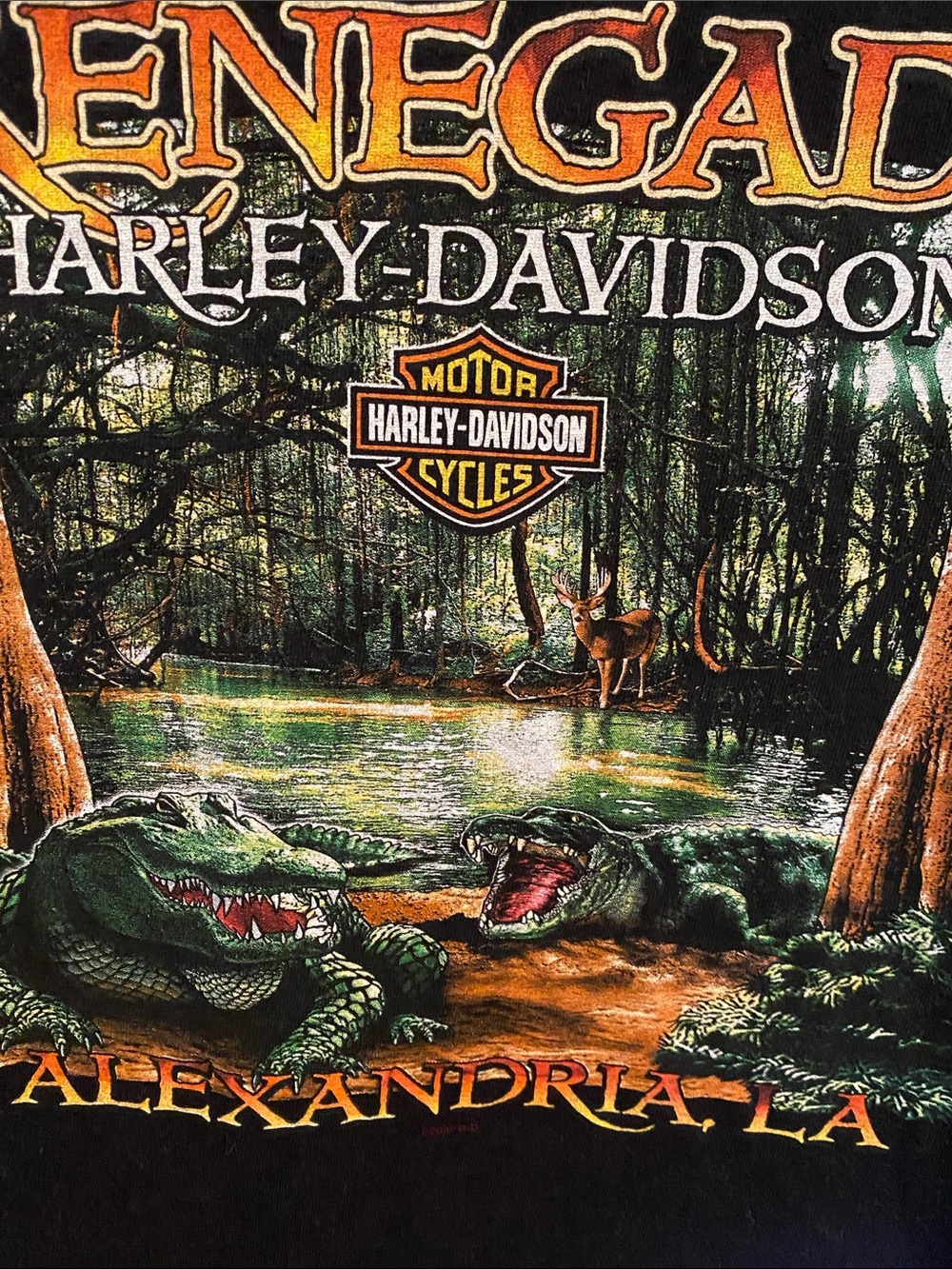 Harley-Davidson Black Short Sleeve Tee with Red Logo - Picture 8 of 8